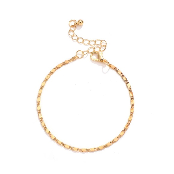 Modern Gold Chain Rhinestone Bracelet Set - Picture 9 of 9